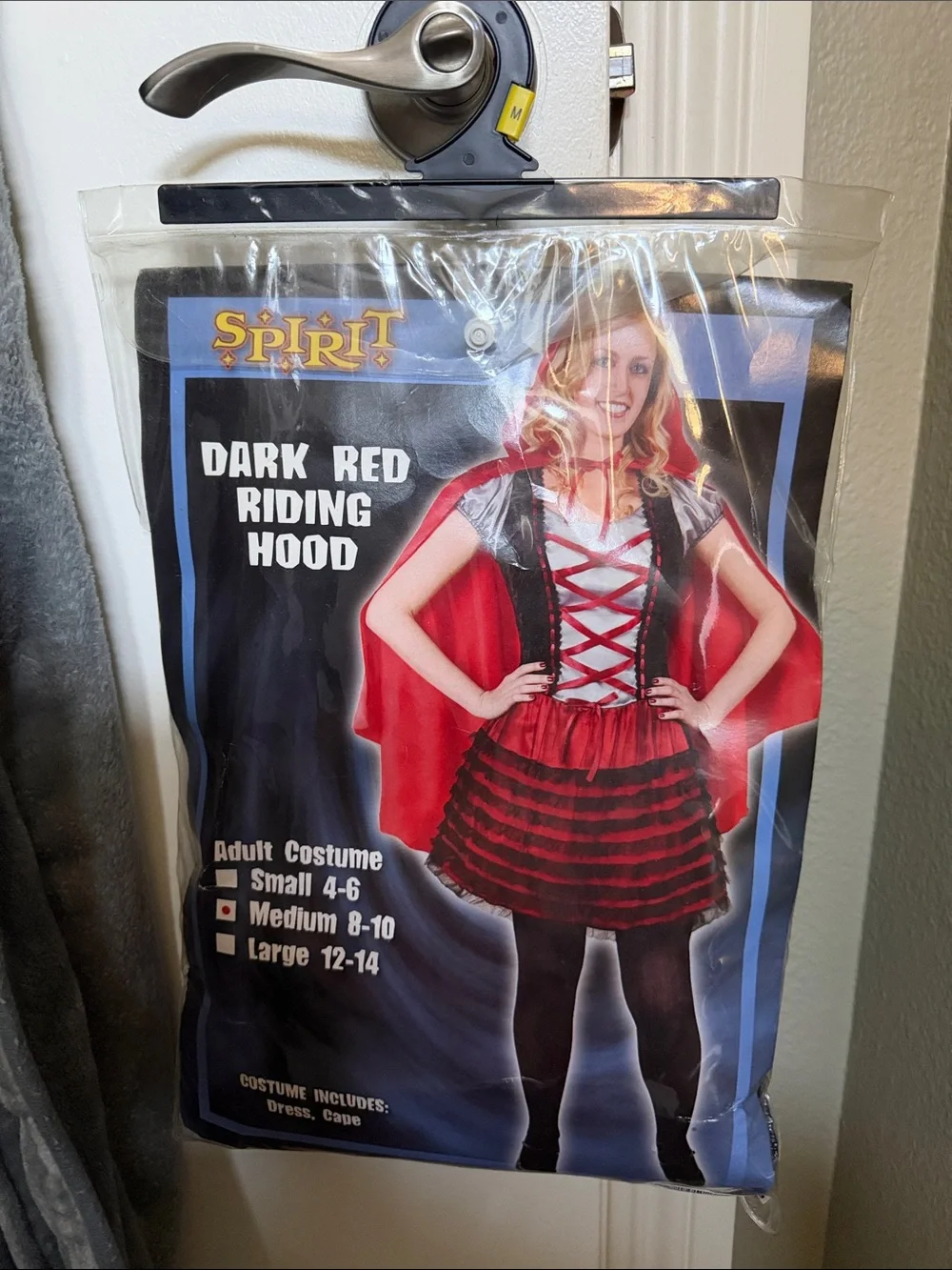 Spirit Dark Red and Black Hooded Riding Costume